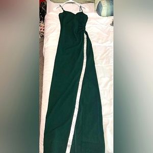 Emerald green dress